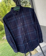 3 Koszula chłopięca Next turystyka krata granat delikatny sztruks