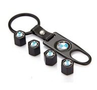 Nakrętki metalowe na wentyle czapki 4x plus breloczek brelok BMW