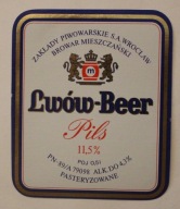 ETYKIETA - BROWAR MIESZCZAŃSKI WROCŁAW - Lwów - Beer - Pils pasteryzowane