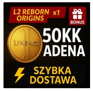 Lineage 2 L2 Reborn Origins x1 | 50KK Adena 50 Milionów | Szybko + Bonus