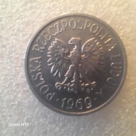 20 groszy 1969, piękna.