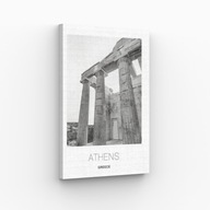 Obraz na Płótnie 40x70cm Ateny Grecja Akropol Miasto Wakacje Podróż Stolica