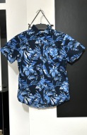 5 Koszula Next hawajska niebieska kwiaty liście palm bawełna 7 lat122 cm
