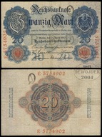 BNN - NIEMCY 20 Marek 1910 Q-E.5754902 # P40b # VF-