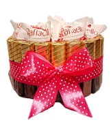 TORT BOX Z CZEKOLADEK MERCI RAFFAELLO PREZENT UPOMINEK