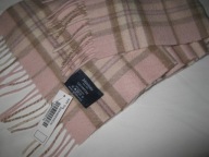 JOHNSTONS szal szalik 100% CASHMERE odcienie beżu/różu (NOWY z metką)