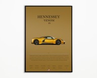 PLAKAT HENNESSEY VENOM F5 IDEALNY NA PREZENT OBRAZ NA ŚCIANE A3