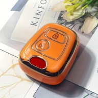 Pomarańczowo-złote etui kluczyk PEUGEOT 106 CITROEN C1 C2 C3 C4 TOYOTA Aygo