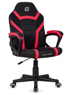 Fotel gamingowy Lugano MARIO Red – ergonomiczny, czerwony fotel do biurka