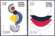 Francja 2004 Znaczki 3801-2 ** sztuka malarstwo Ententa I wojna światowa