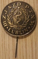 LUBLIN - III ZJAZD PTNW 1966 - LUBLIN - CIEKAWA PRZYPINKA