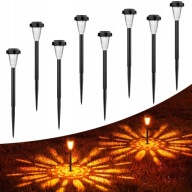 FIFLYING Lampy Solarne LED 8 Sztuk IP65 Wodoodporne Do Ogrodu Tarasu