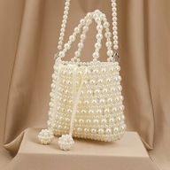 ELEGANCKA TOREBKA TOREBECZKA MAŁA RĘCZNIE TKANA RETRO WYCIĄGANA PODSZEWKA