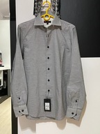 6 Koszula Dressmann szare oryginalne subtelne paski bawełna