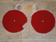 ŁAPKI NA SZYDEŁKU DO KUCHNI 2 SZT RĘCZNIE ROBIONE