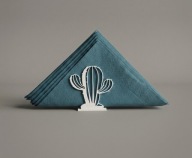 Serwetnik KAKTUS – Nowoczesny Design 3D – Biały