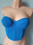1.. Śliczna markowa bielizna PRIMARK GORSETOWY UK 34B EURO 75B COBALT