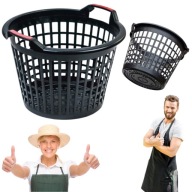 KOSZ OGRODOWY PLASTIKOWY ECO 25L NA PRANIE LIŚCIE CHWASTY OWOCE WARZYWA