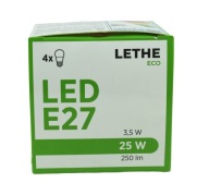 Żarówki LED Lethe E27 250lm A+ 4 sztuki