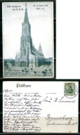 K21290)Niemcy: Ulm, Muenster - XXI. Kongress der A.R.U., wyslany 1906