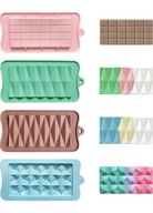 ZESTAW 4 szt. FOREMKA FORMA SILIKONOWA DO CZEKOLADY DUBAJSKIEJ TABLICZKA