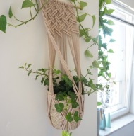 Kwietnik 7 duży, makrama na kwiaty.Boho. Handmade.WIELE KOLORÓW