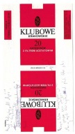 PAPIEROSY "KLUBOWE" OPAKOWANIE NOWA HUTA CZYŻYNY Z FILTREM ACETATOWYM PRL