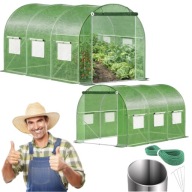 TUNEL FOLIOWY OGRODOWY SZKLARNIA MOCNA KONSTRUKCJA NA WARZYWA 250x300x200cm