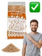 ŻWIREK DREWNIANY DLA KOTA 37,5L KRÓLIKA GRUBOZIARNISTY ZAPACHOWY | FLORAZOO