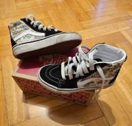 Buty Vans SK8 Sneakersy wysokie beżowe rozm 30