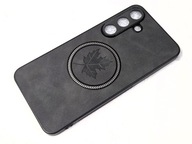 Luksusowe etui do Samsung Galaxy S25+ magnetyczne z syntetycznej skóry