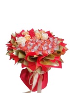 Zestaw prezentowy 22 cm, Lindt Lindor róże WALENTYNKI ZARĘCZYNY DZIEŃ MAMY