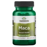 SWANSON Maca ekstrakt 500 mg 60 kapsułek