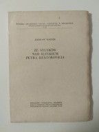 Zdzisław Wagner Ze studiów nad językiem Petra Hektorovicia 1970