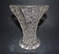 Ząbkowice, wazonik szklany nr. kat. 2065, szkło prl, vintage