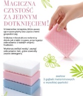 MIHI MAGICZNA Gąbka gumka do czyszczenia Zestaw gąbek wysoka gęstość 3 sztu