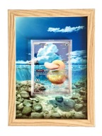 Ramka na kartę Pokemon TCG styl Psyduck - 13cm x 18cm Ultra Pro UV Protect
