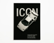 PLAKAT LAMBORGHINI COUNTACH KLASYCZNY SUPERCAR WŁOSKA IKONA PLAKAT A3