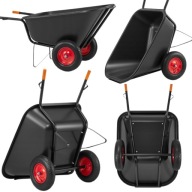 TACZKA TRANSPORTOWA OGRODOWA DWUKOŁOWA JAPONKA STALOWA WÓZEK SPAWANA MOCNA