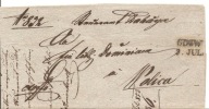 GDÓW - DOBCZYCE -list z 9 lipca 1853 roku