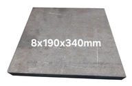 Blacha stalowa płaskownik formatka z blachy 8mm 190x340mm