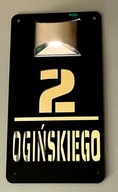 Tabliczka adresowa z numerem Led