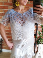 Mizumi narzutka top bluzka koszulka koronka M/L