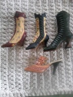 buty ceramiczne kozaczki i pantofelek