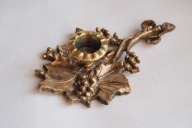 Kaganek świecznik mosiężny winogrona dekoracyjny