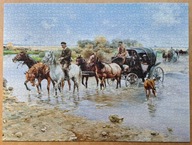 Puzzle Castorland 2000 - Przeprawa, Alfred Wierusz-Kowalski