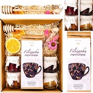 KOSZ PREZENTOWY HERBATA UPOMINEK DLA MAMY NA DZIEŃ MAMY PREZENT NA ŚWIĘTA