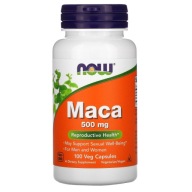 Suplement diety uniwersalne Now Foods Maca 500mg kapsułki 100 szt.