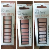 Lakier do paznokci w naklejce róż/brąz/wzory