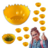 DONICZKA SKORUPKA ŻÓŁTA 12CM NA STROIK JAJKA RZEŻUCHA 10 SZTUK WIELKANOC